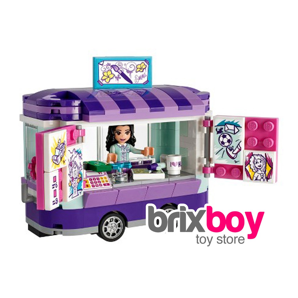 Lego Friends Sy 1029 Emma Art Stand 41332 223pcs Brixboy Shopee - a hot dog stand roblox