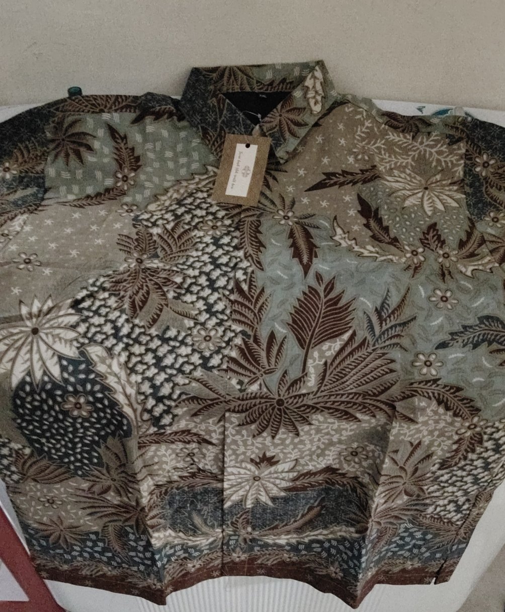 Sekartaji Lawasan Cabut Kemeja Batik Pria Katun Cabut Primisima Full Furing