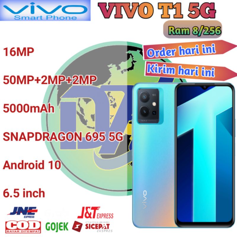 Vivo T1 5G 8/256 garansi resmi Indonesia