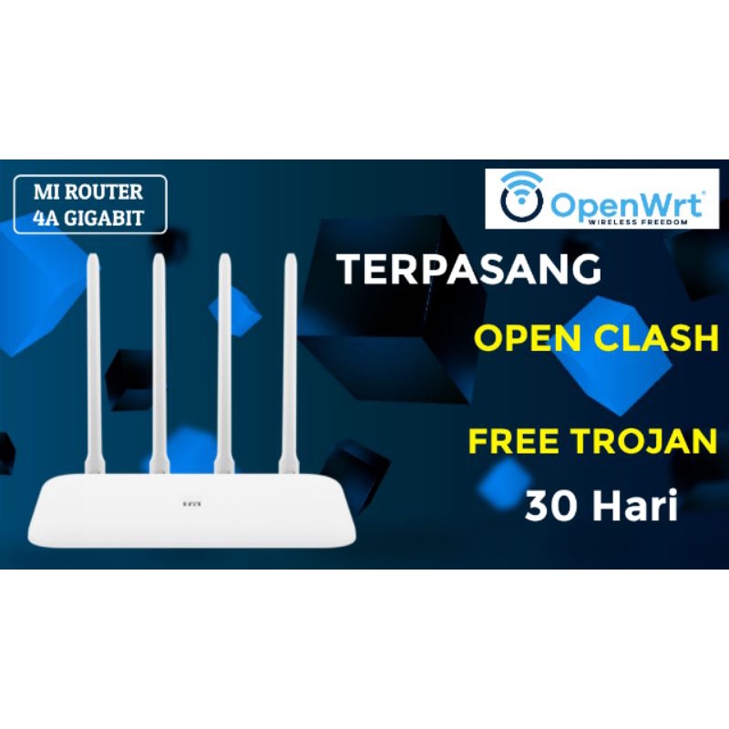 Mi Router 4A Gigabit OpenWRT + Modem Orbit Star 2 pesenan