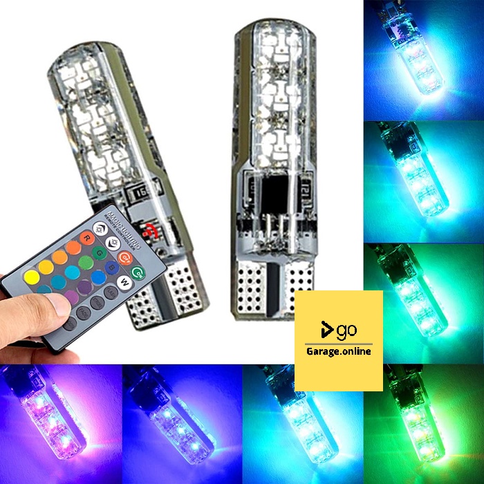 T10 REMOTE SMD LAMPU SENJA MOBIL ISI 1 REMOTE DAN 2 LAMPU 12VOLT UNTUK MOBIL DAN MOTOR REMOT