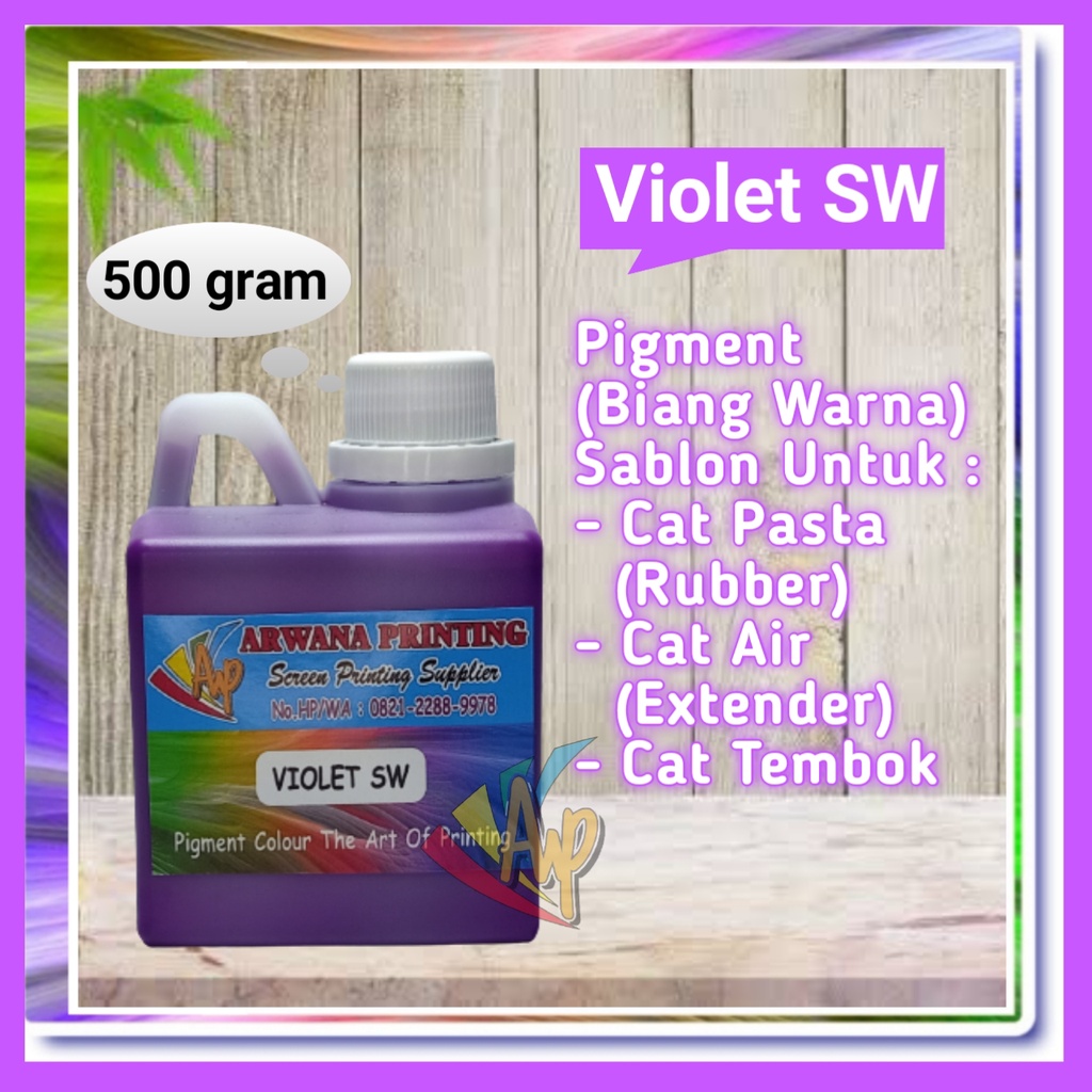

Pigment Biang Warna Cat Sablon Violet SW 500 Gram