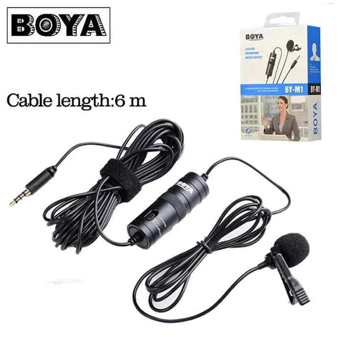 Jual Mic Boya By M1 Pro Lavalier Microphone Clip On Smartphone Kamera Vlog Kota Tangerang Ocp Mart Tokopedia