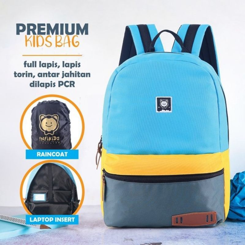 Tas punggung anak backpak ransel sekolah kasual bahan premium garansi original