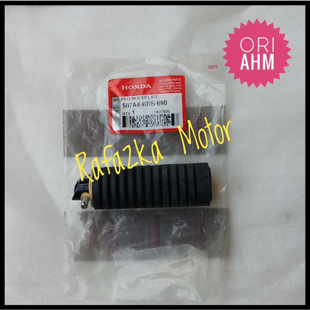 Foot Step Pijakan Kaki Belakang Pillion Step L Kit Revo Supra X 125 FI 507A4KRS690 ORI AHM