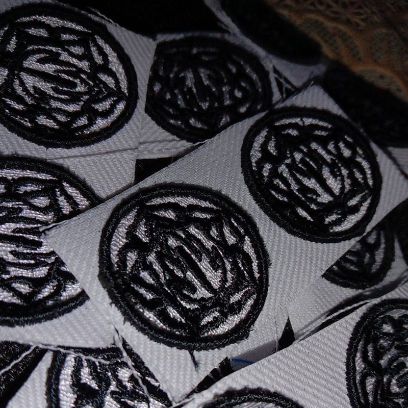 BORDIR MONOGRAM TIMBUL PUTIH SATPAM