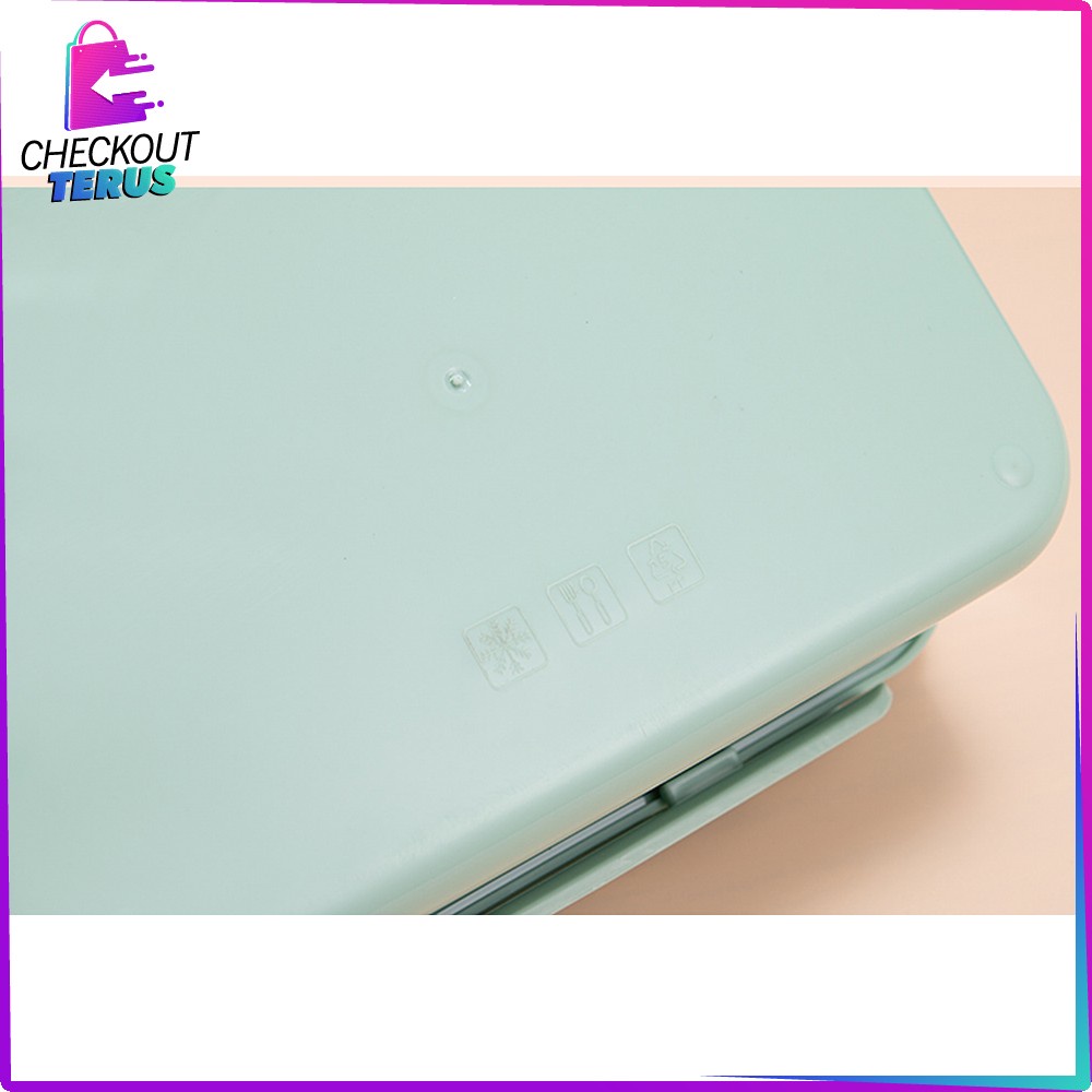 CT C450 Tempat Makan Dengan Sendok Food Grade Lunch Box Set Kotak Bekal Makanan Bento Box Portable