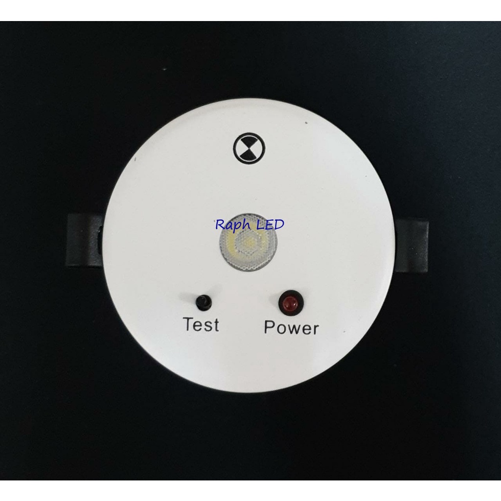 Lampu downlight emergency 3 watt LED COB body putih plafon