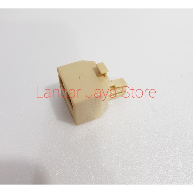 Konektor Adapter Splitter Parallel RJ11 Telepon ADSL Cabang Dua