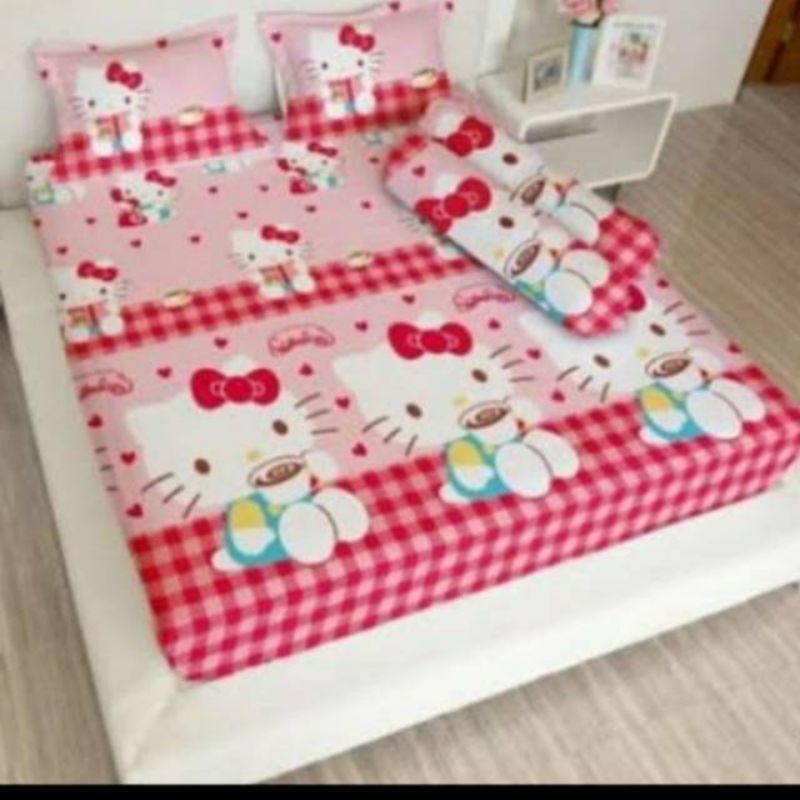 Sprei Lady Rose Queen 160x200x20 - HK CAPUCINO, DORAEMON, PARISIAN, FLAMINGO, HINDIA