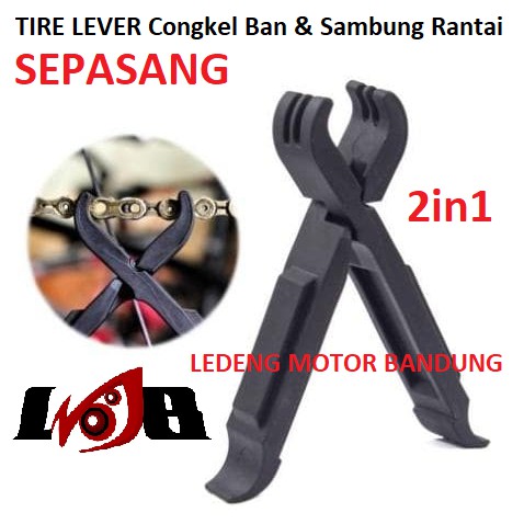 Tire Lever 2in1 Congkel Ban Pengait Sambung Rantai Sepeda Missing Link