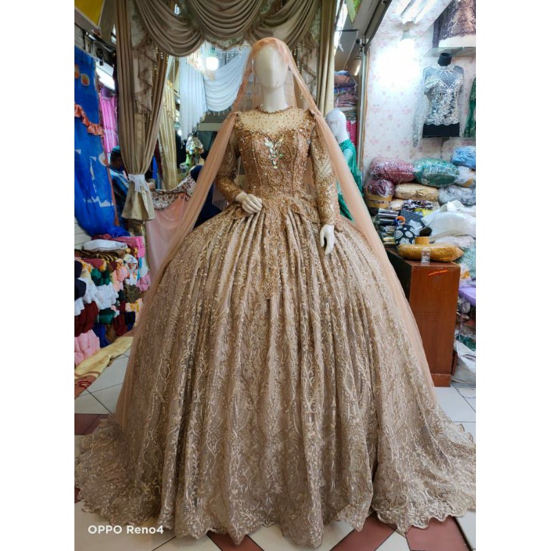 TERBARU// BALL GOWN WEDDING BUSTIER BEREKOR