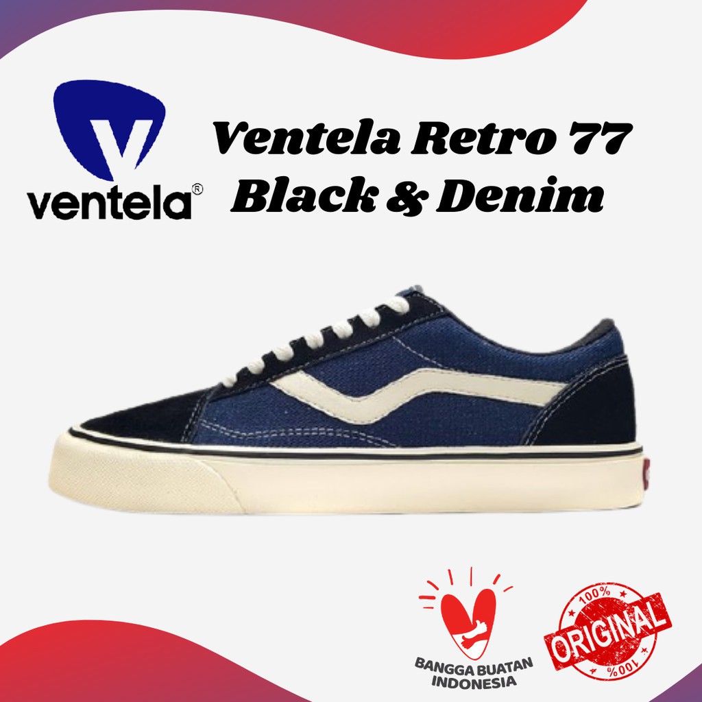VENTELA RETRO 77 BLACK & DENIM / VENTELA ORIGINAL