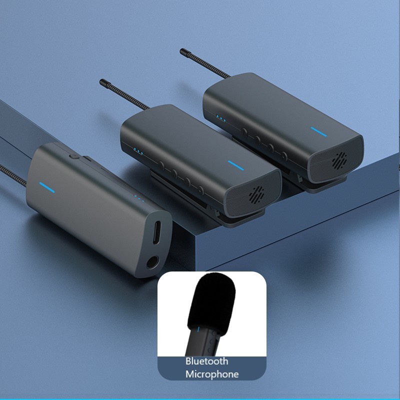 Wireless Bluetooth Lavalier Microphone Vlogger Live One for Two - AL12