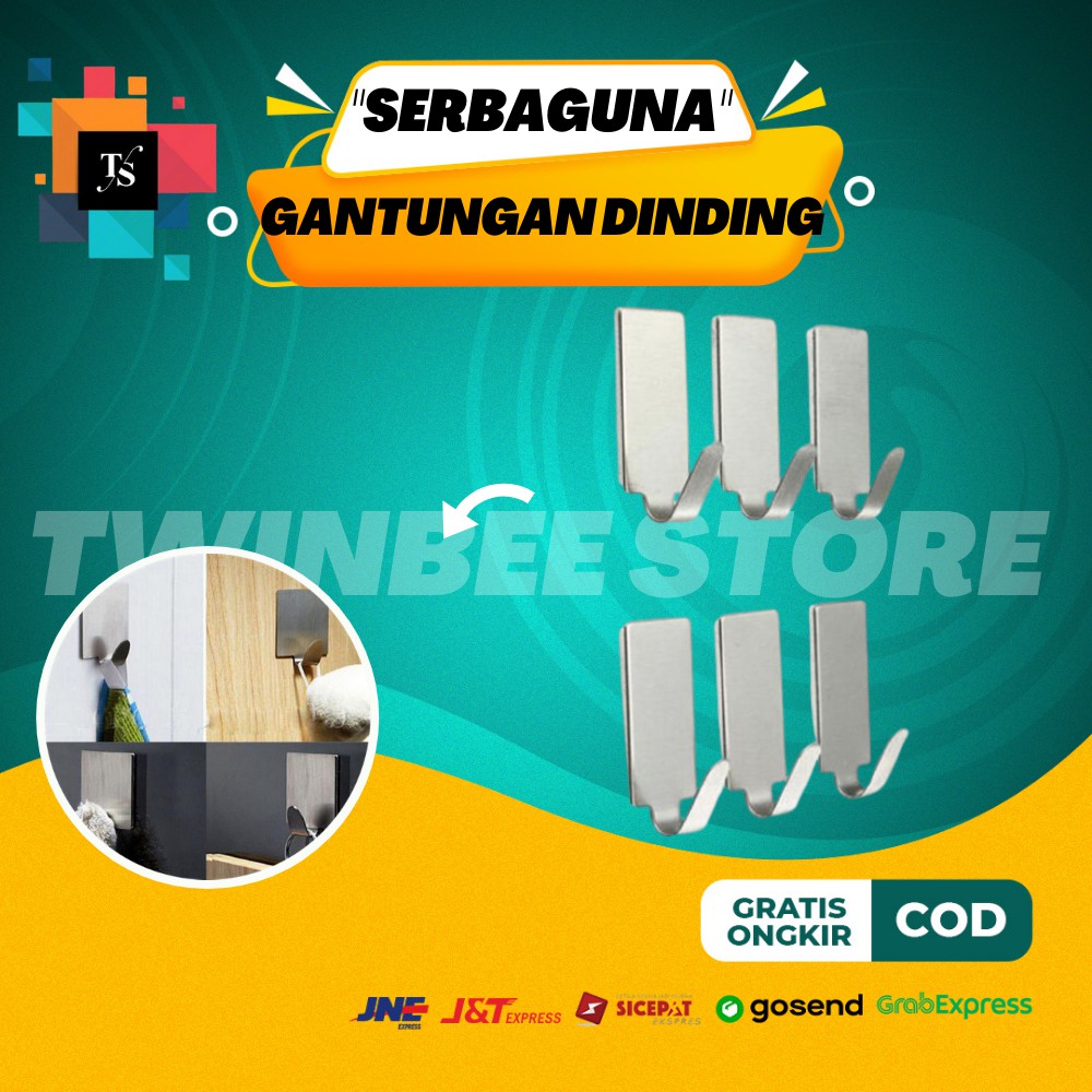 GANTUNGAN DINDING Lem Tape Perekat Tembok SERBAGUNA isi 6