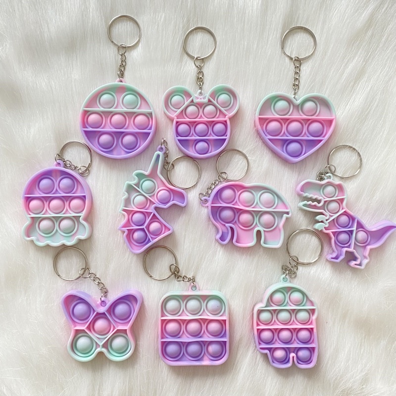 Pop It Fidget Toy Murah Rainbow Mainan Anak Penghilang Stress Tiktok-GKpopMiniPastel