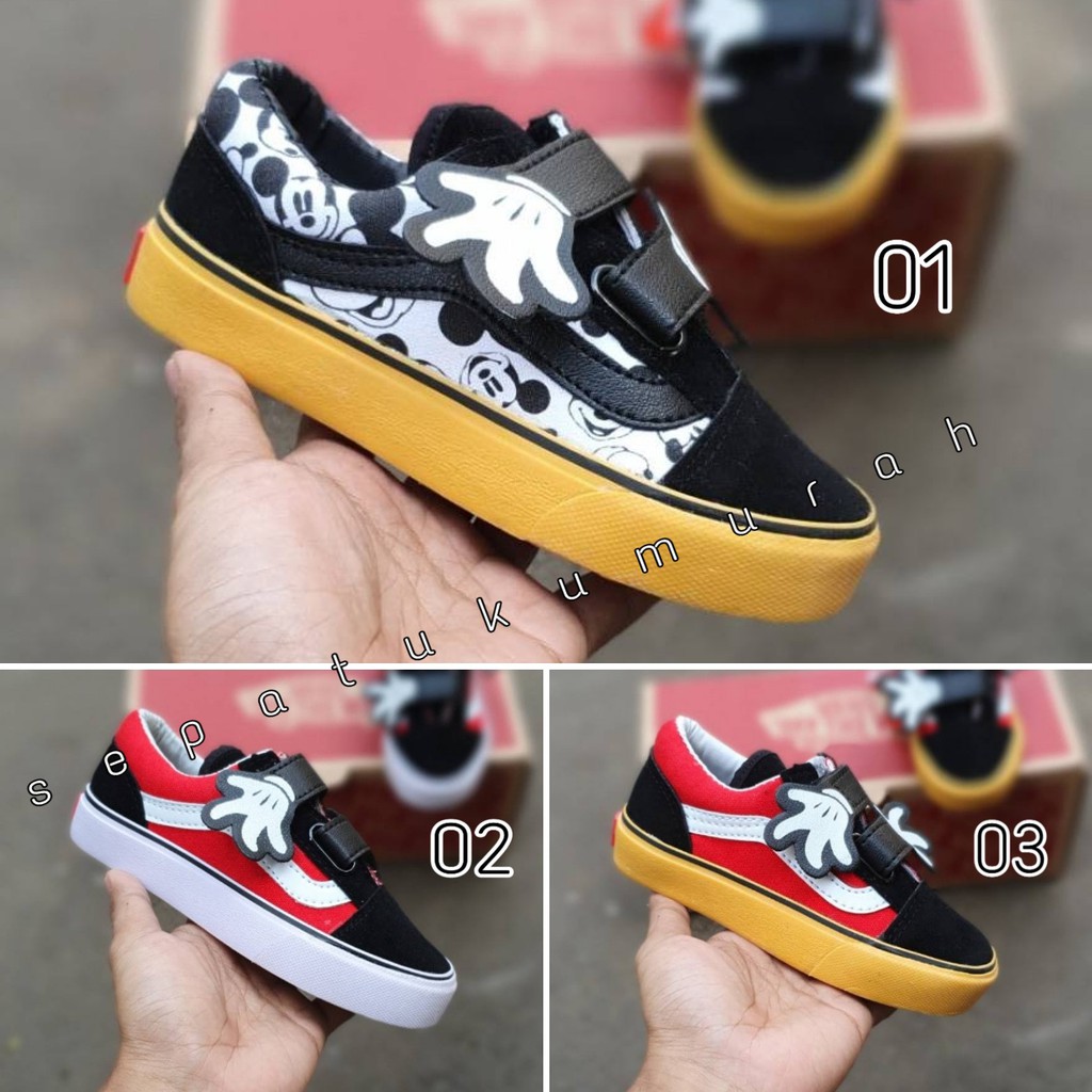 SEPATU VANS DISNEY MICKY MOUSE CEWEK COWOK FASHION KIDS SEPATU RAFATHAR