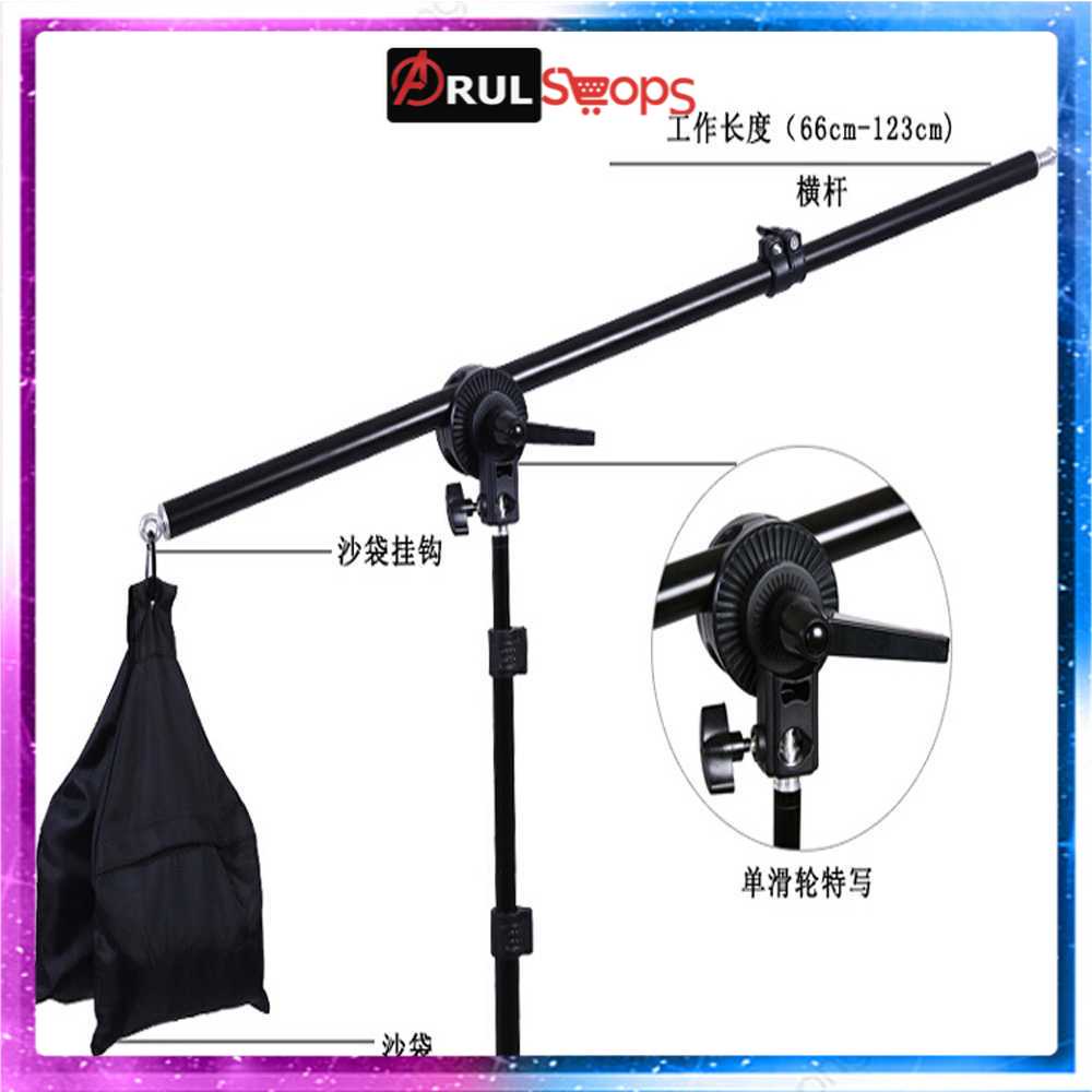 TaffSTUDIO Video Boom Arm Stand Bracket Lampu Foto Studio - SB36WE