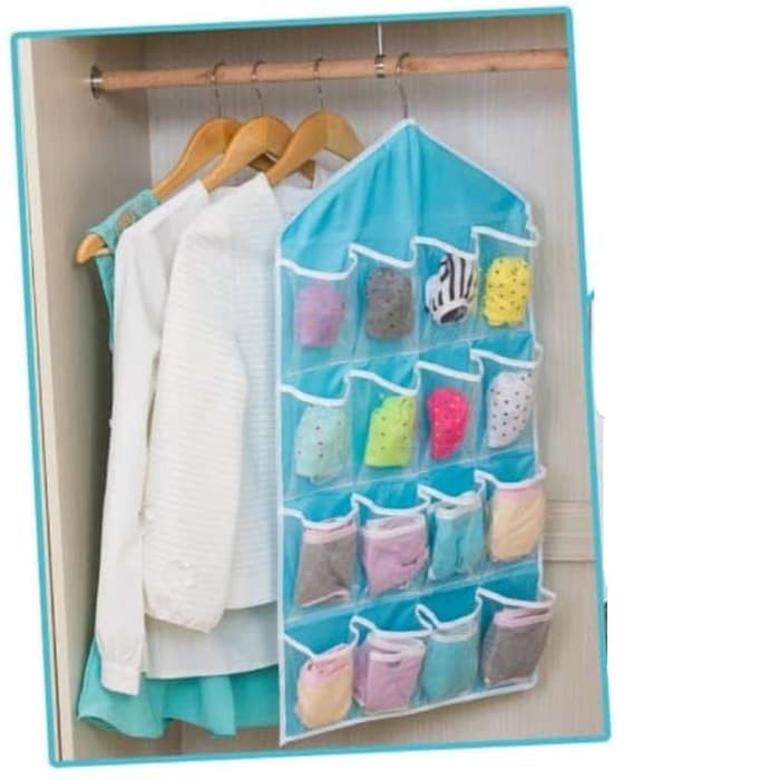 HOVELSHOP Pouch Gantung 16 Sekat Underwear Pouch Hanging Organizer Tempat Rak Gantung