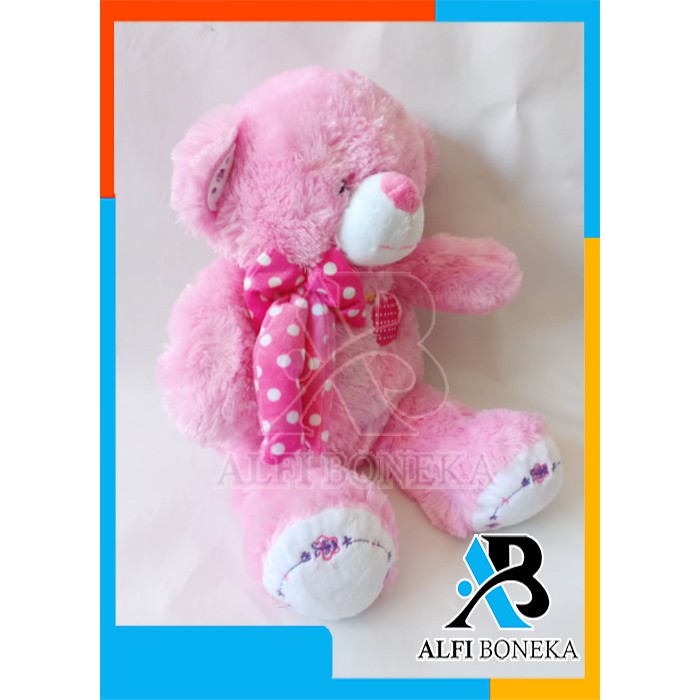 [ BISA BAYAR DI TEMPAT ] Boneka Teddy Bear L Syal Bahan Rasfur - Boneka Mainan Anak Perempuan Murah