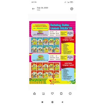 

NAYA KIDS Buku Paket Tematik untuk TK isi 10 Buku