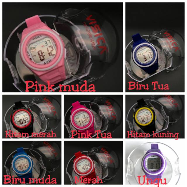 Jam tangan digital Anak dan remaja water Resist Visica 631