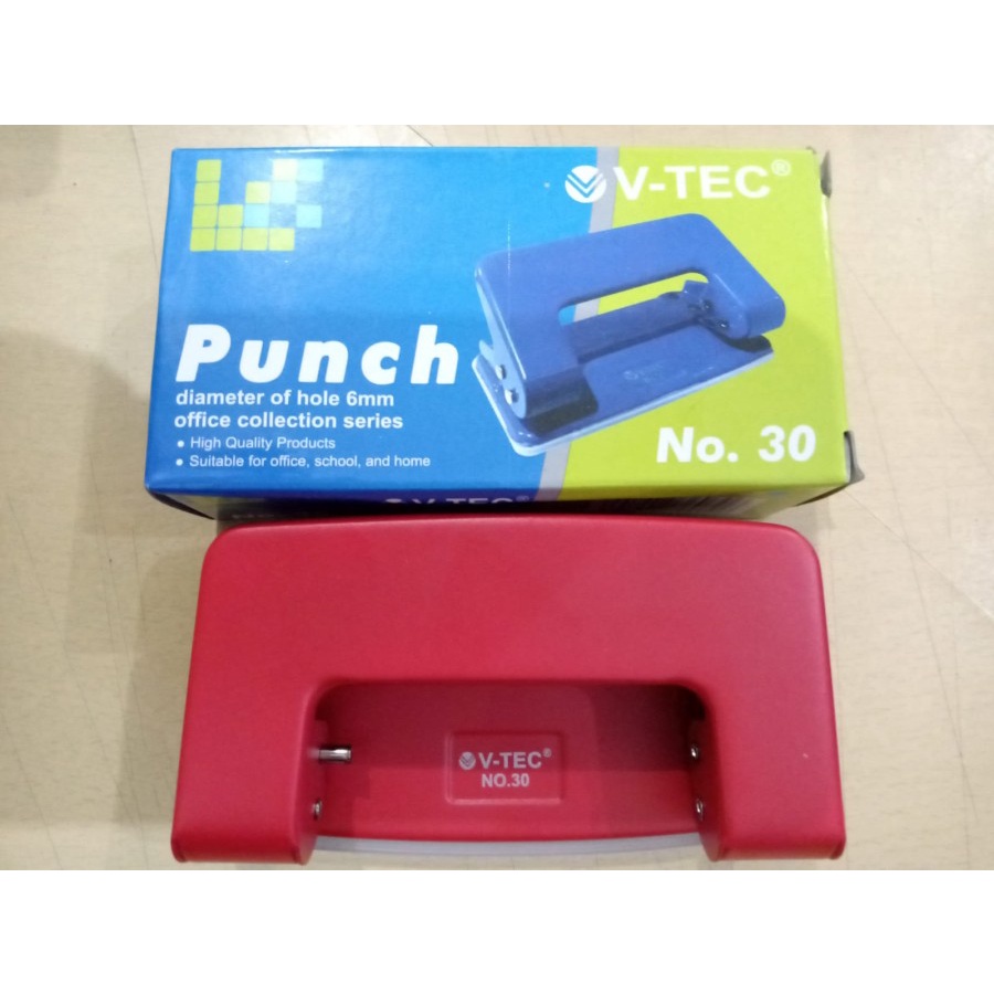 

PEMBOLONG KERTAS V-TEC PUNCH HOLE NO.30