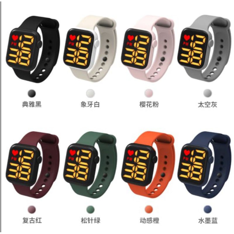 COD ✔️ Jam Tangan Wanita/Pria Anti Air Fashion Touch Watch Digital TW-28