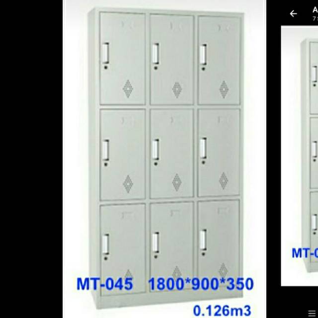 Loker besi 9 pintu ,locker karyawan