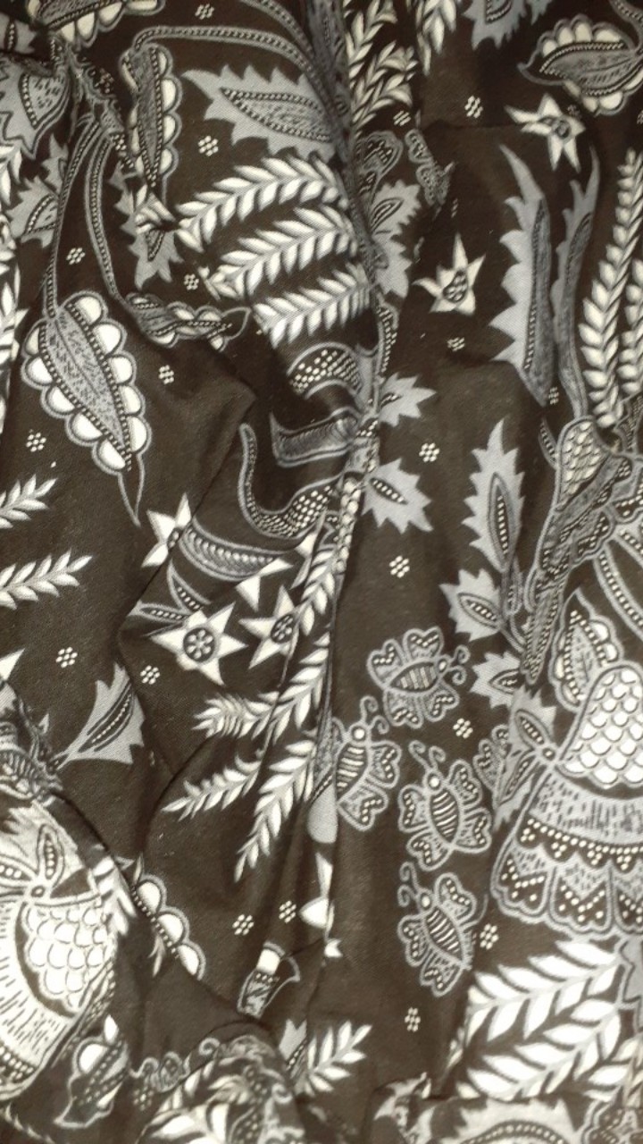 Batik Couple Keluarga Sania Ruffle Ori Ndoro Jowi Dnt Motif Manggar Abu