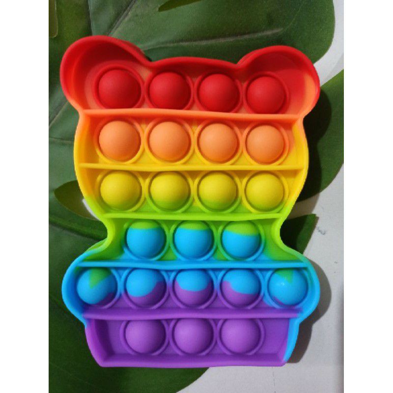 pop it murah banget mainan edukasi bulat unicorn rainbow indonesia tik tok cod among us-Boneka rainbow