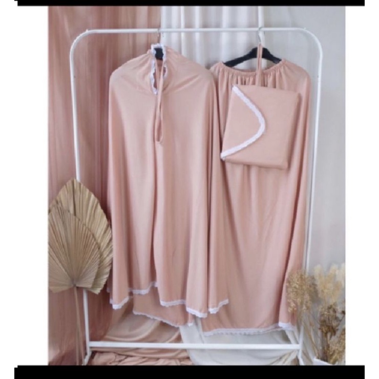 Mukena Dewasa Premium Hyget Jumbo warna coksu