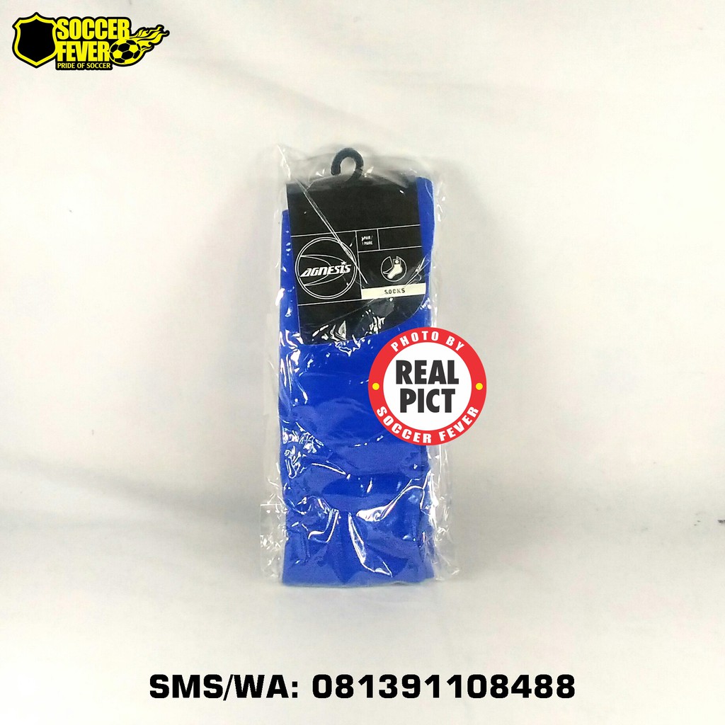 Kaos Kaki Sepak Bola Futsal Agnesis Biru