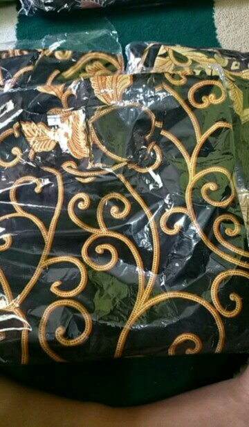 Promo Batik Couple Keluarga Sarimbit Sania Ruffle Batik Ori Ndoro Jowi Motif Ulir Kuning
