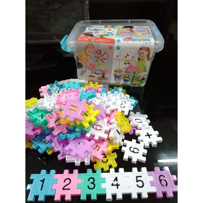 LB 27 - Mainan Balok / Number Building BLOCKS LB27