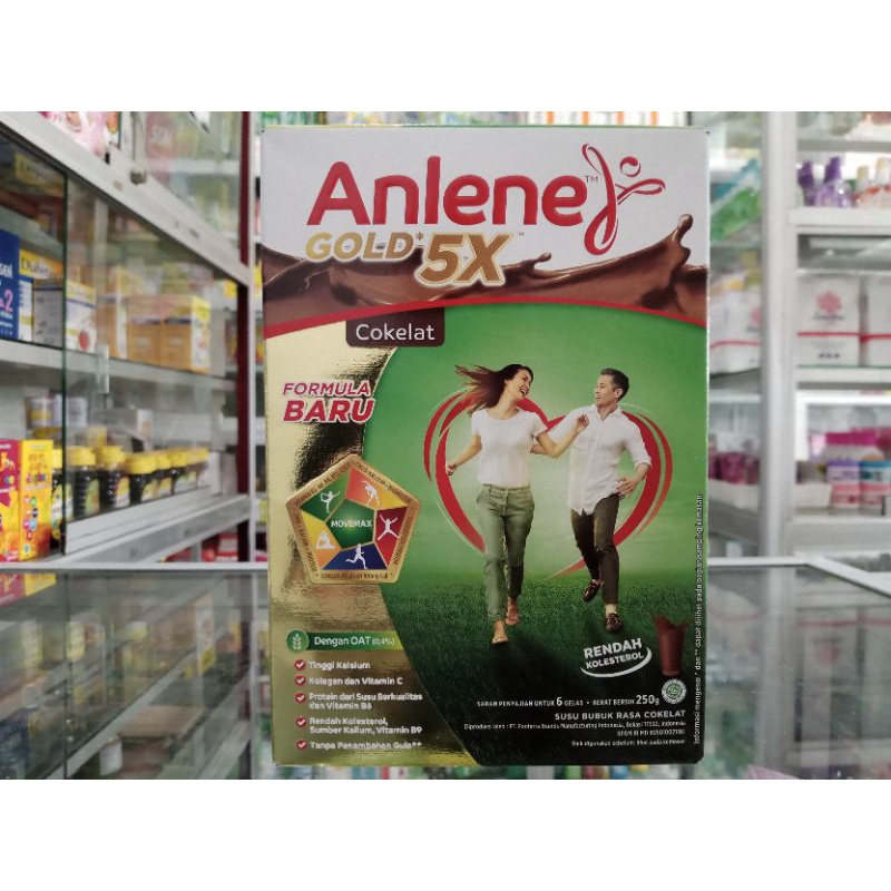 ANLENE GOLD 5X RASA COKELAT 240 G