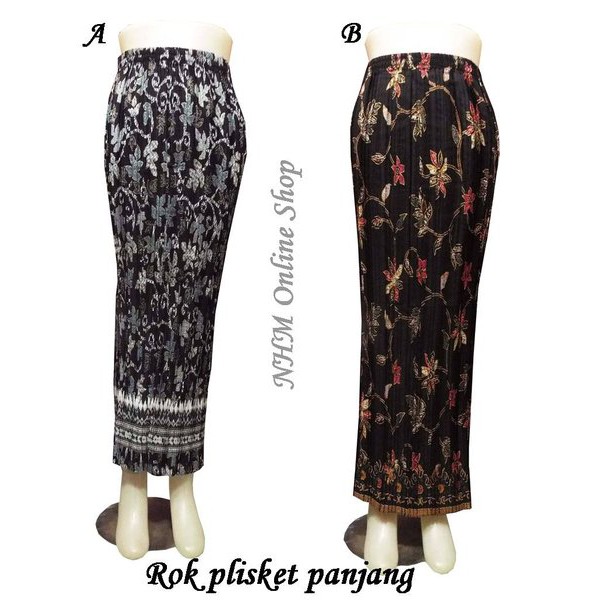 K 1  Rok Plisket-Rok Bawahan Kebaya-Rok Batik-Rok panjang