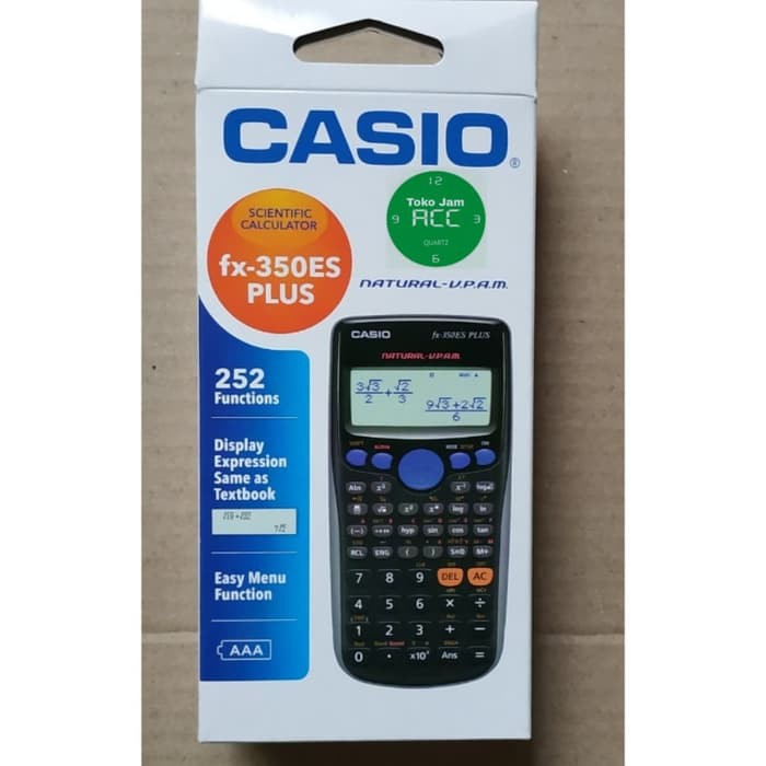 

Kalkulator Citizen - Kalkulator Meja - Kalkulator Ilmiah Kalkulator Scientific Casio Fx-350Es Plus