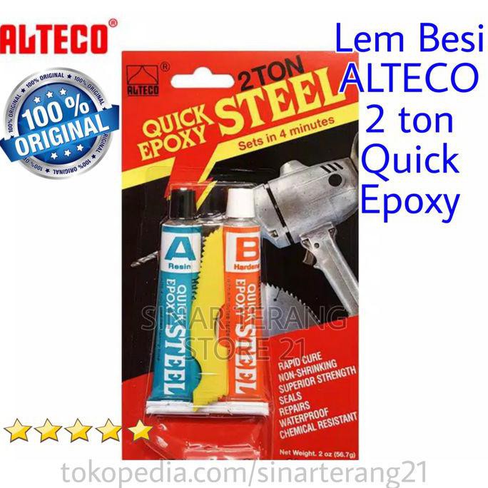 

Lem Besi Alteco 2 Ton Quick Epoxy 4 Menit Tahan Suhu Steel Glue Alteko Sin-Ter51 Ayo Order