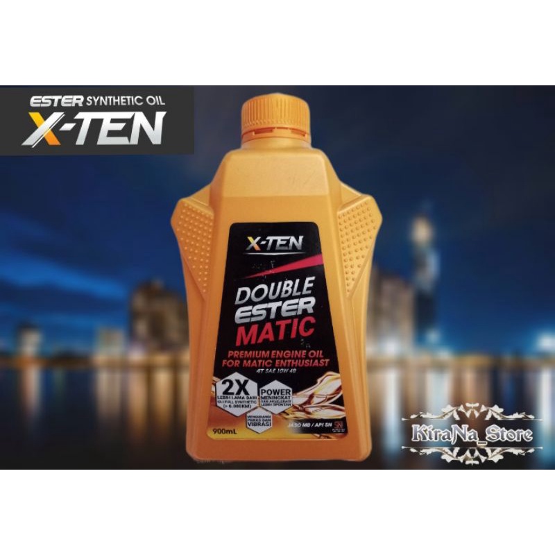 Oli X-TEN 10W-40 900 ml Double Ester Matic 4T