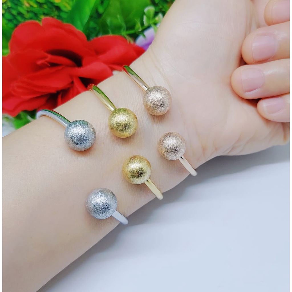 Gelang titanium bola perhiasan wanita jewelry 0293