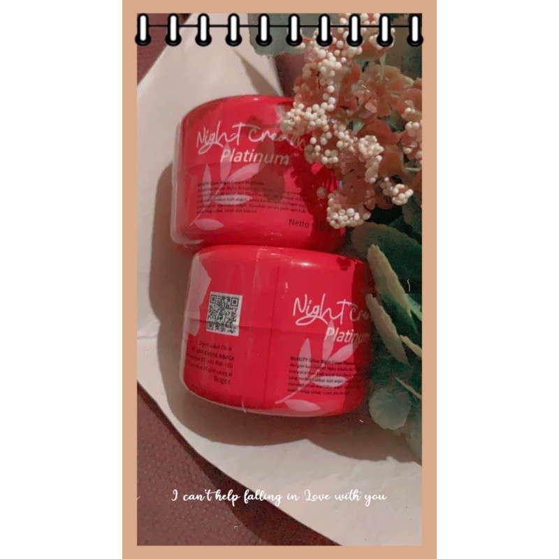 Night Cream Platinum  BG SKINCARE BEAUTY GLOW