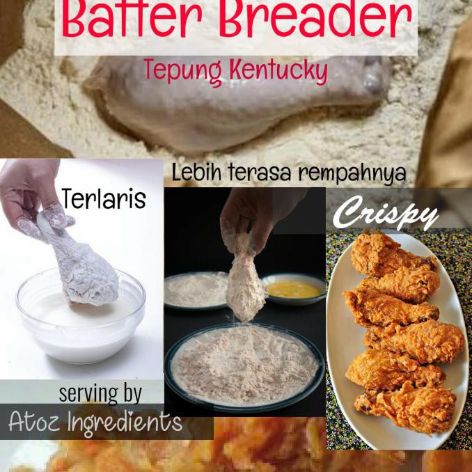 

Diskon Batter Breader 1kg / Tepung Kentucky /Tepung Fried Chicken 1kg Diskon