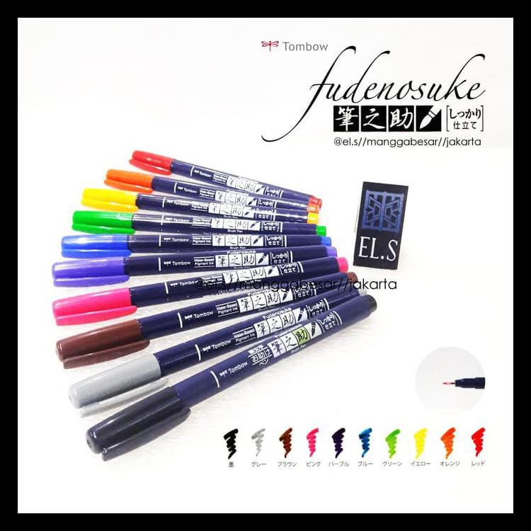 

COD TOMBOW FUDENOSUKE BRUSH PEN HARD COLOR KODE 360