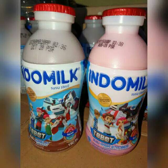 

Indomilk botol karakter robot