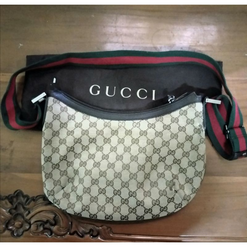Jual Gucci Messenger Sling Bag Men Original tas second mulus