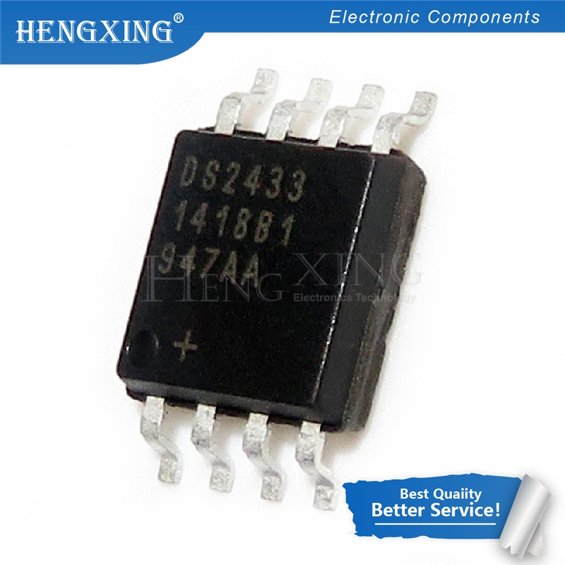 10pcs IC DS2433 DS2433S + DS2433S-500 DS2433-500 Baterai Lithium SOP-8