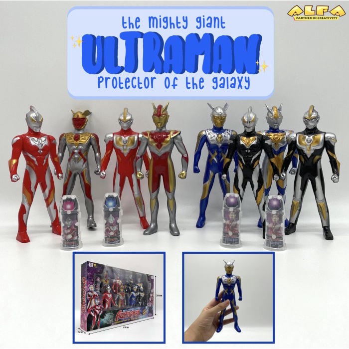 Toko Mainan ALFA The Mighty Giant Ultraman 8pcs BOX BP9565