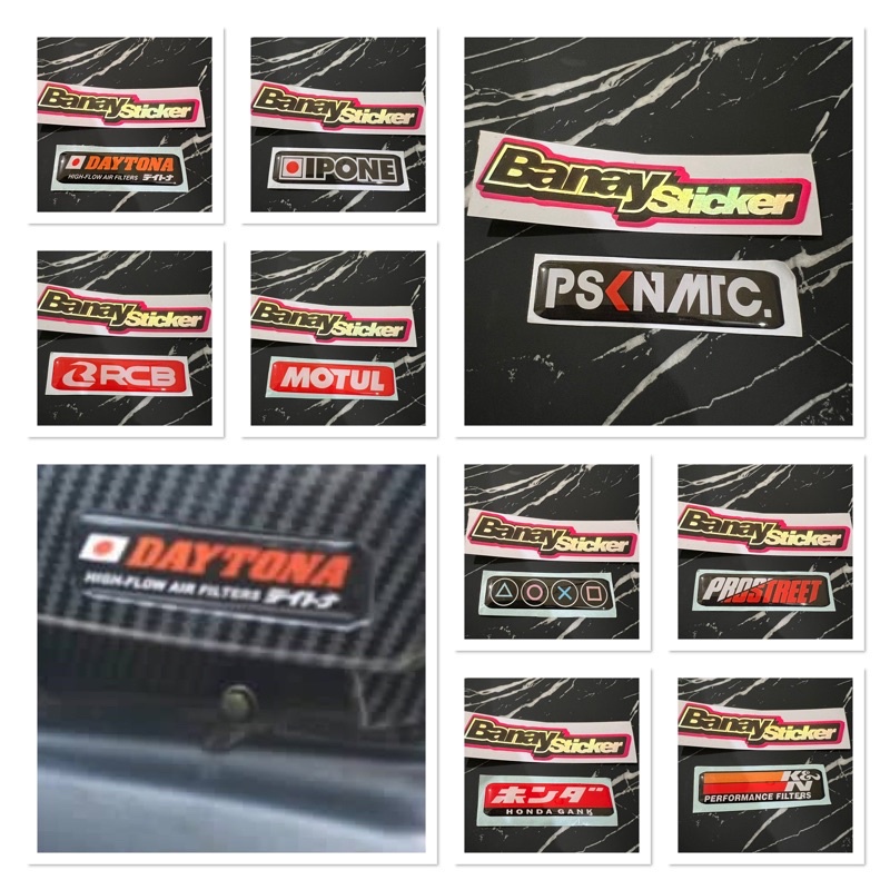 STICKER EMBLEM FILTER K&amp;N PSKNMTC RCB IPONE DAYTONA DLL TIMBUL