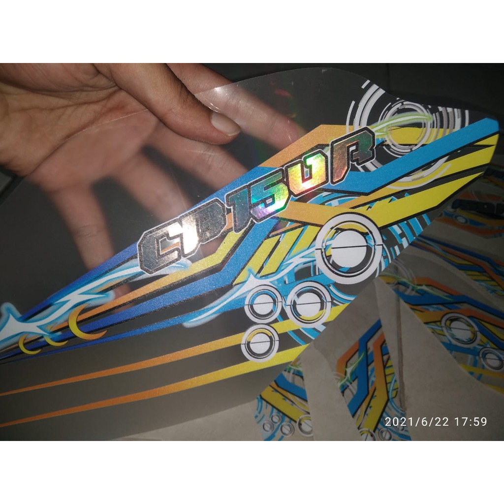 STRIPING TRANSPARAN HOLOGRAM CB150R NEW